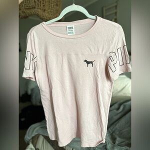 VICTORIA SECRET PINK- Pink Graphic Tee